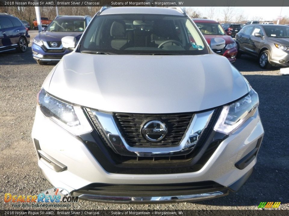 2018 Nissan Rogue SV AWD Brilliant Silver / Charcoal Photo #12