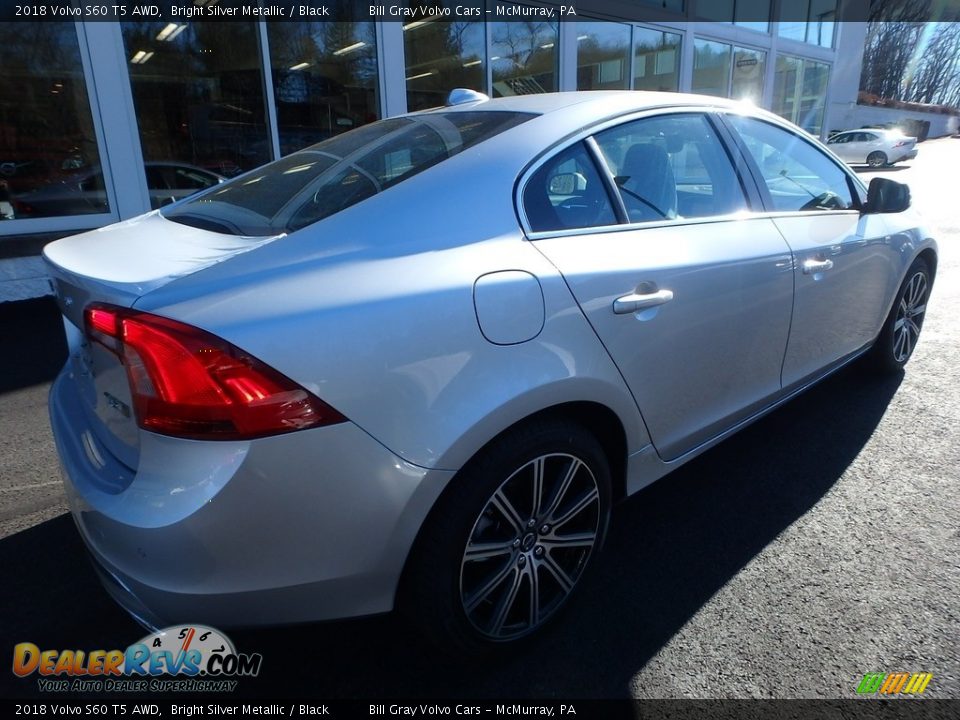 2018 Volvo S60 T5 AWD Bright Silver Metallic / Black Photo #2