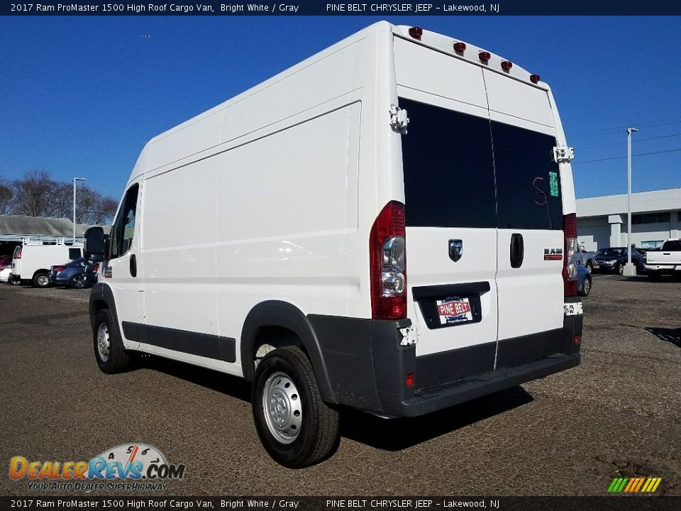 2017 Ram ProMaster 1500 High Roof Cargo Van Bright White / Gray Photo #2