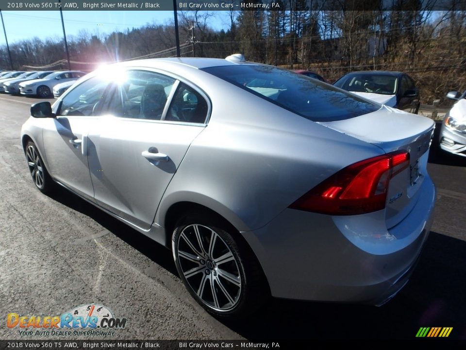 2018 Volvo S60 T5 AWD Bright Silver Metallic / Black Photo #3