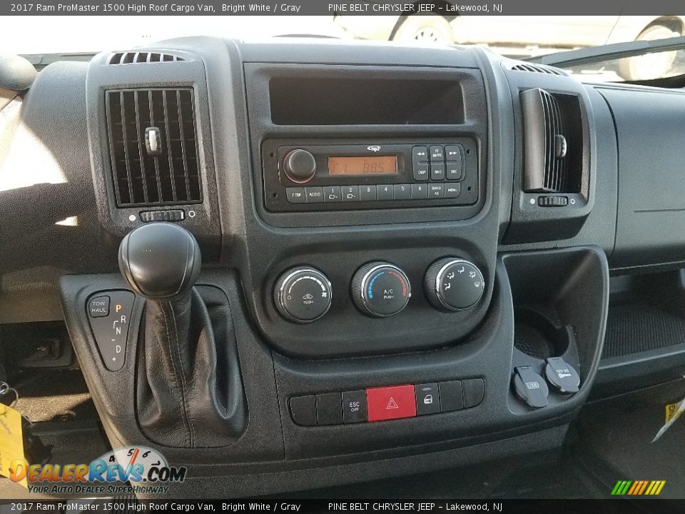 2017 Ram ProMaster 1500 High Roof Cargo Van Bright White / Gray Photo #4