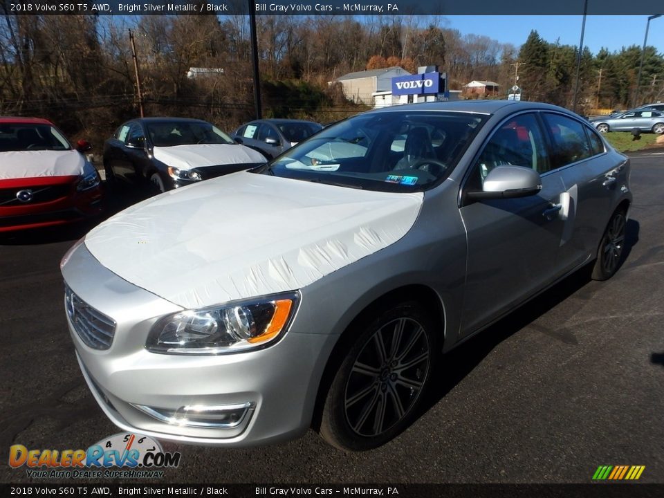 2018 Volvo S60 T5 AWD Bright Silver Metallic / Black Photo #5