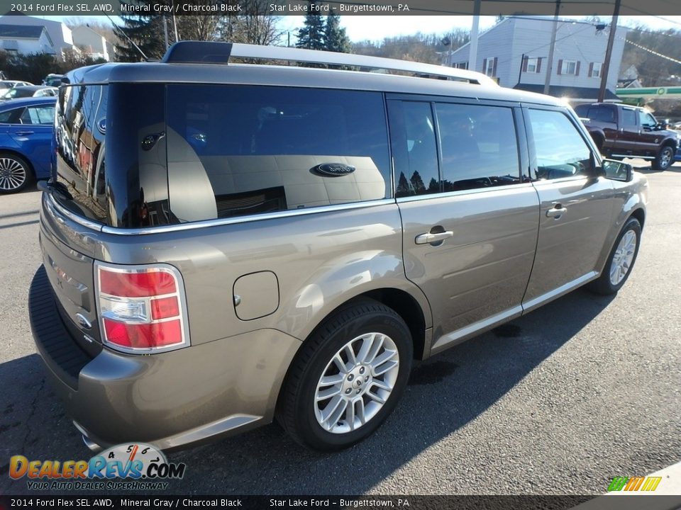 2014 Ford Flex SEL AWD Mineral Gray / Charcoal Black Photo #5