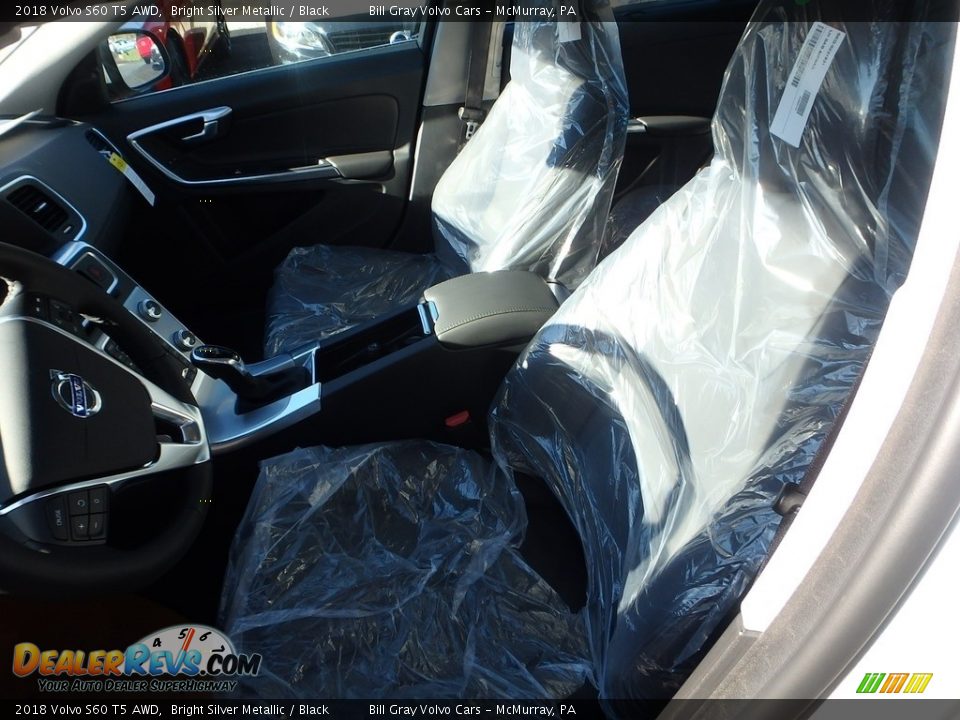 2018 Volvo S60 T5 AWD Bright Silver Metallic / Black Photo #7