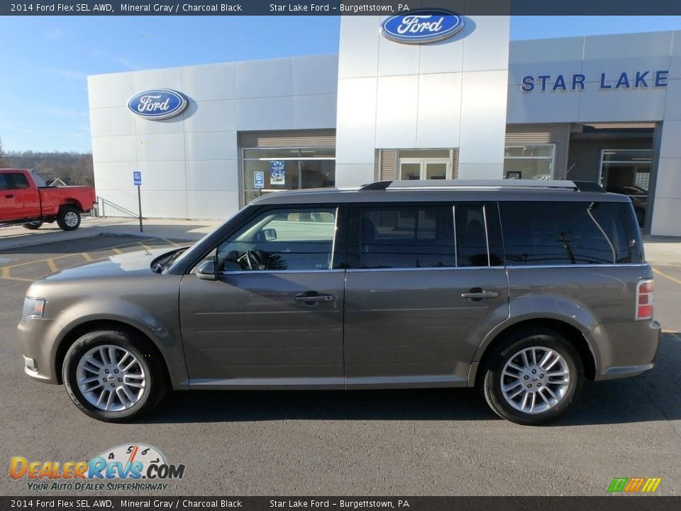 2014 Ford Flex SEL AWD Mineral Gray / Charcoal Black Photo #9