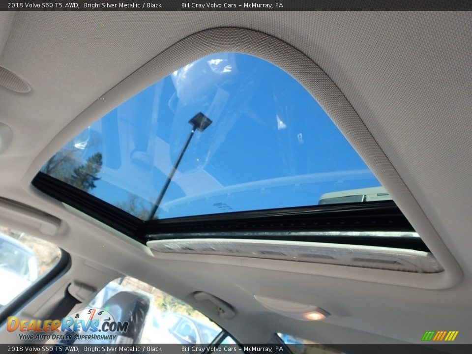 2018 Volvo S60 T5 AWD Bright Silver Metallic / Black Photo #12