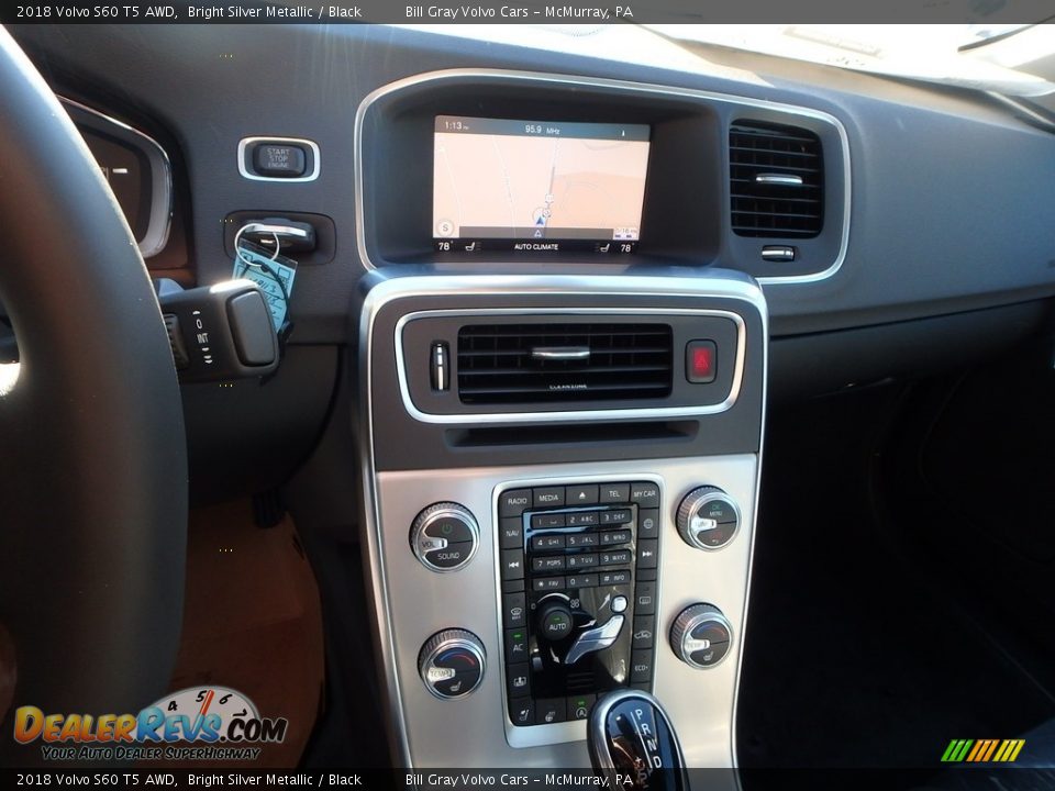 2018 Volvo S60 T5 AWD Bright Silver Metallic / Black Photo #14