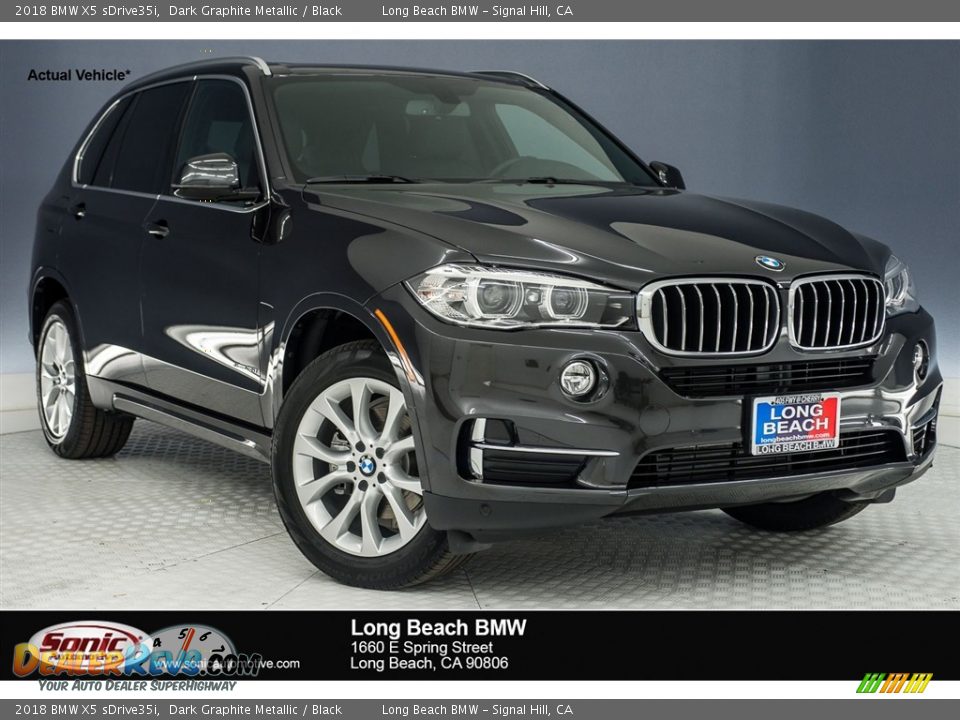 2018 BMW X5 sDrive35i Dark Graphite Metallic / Black Photo #1