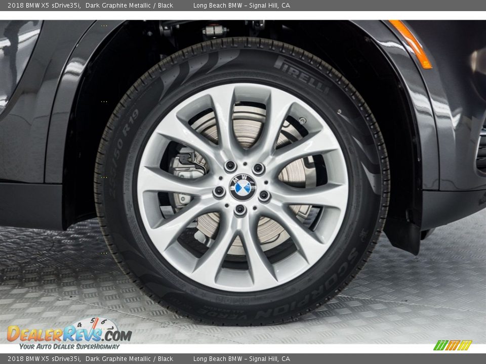 2018 BMW X5 sDrive35i Dark Graphite Metallic / Black Photo #9