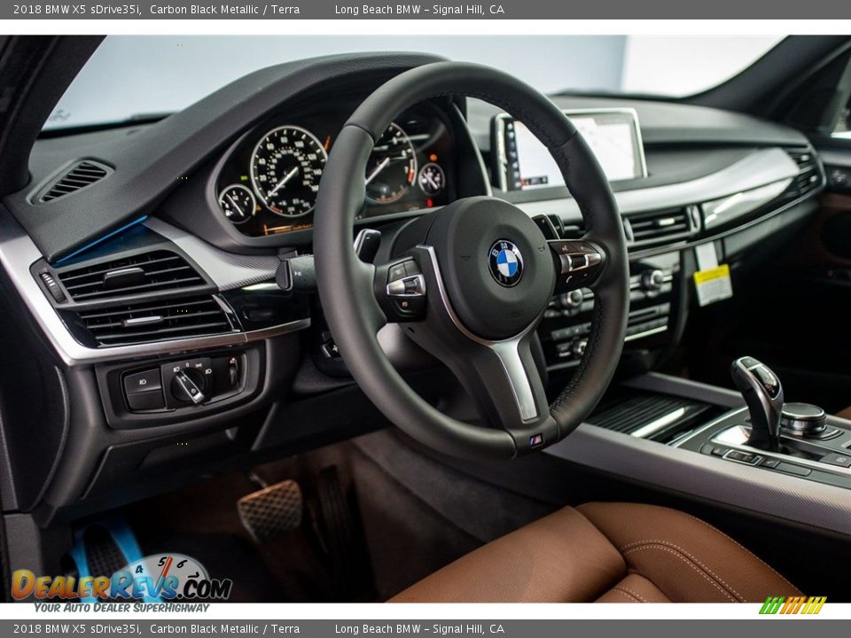2018 BMW X5 sDrive35i Carbon Black Metallic / Terra Photo #6