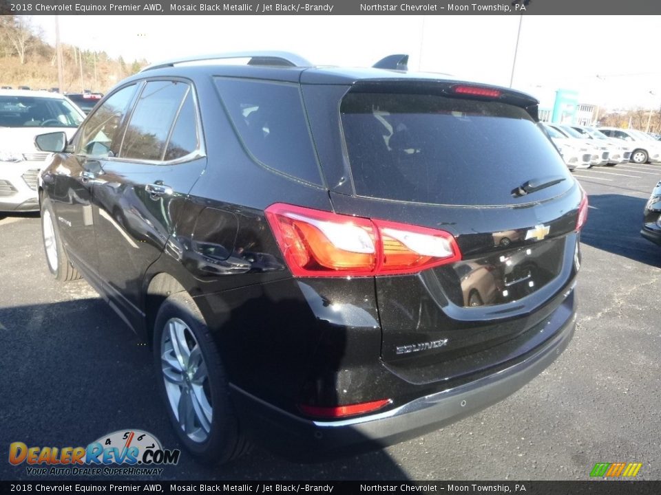 2018 Chevrolet Equinox Premier AWD Mosaic Black Metallic / Jet Black/­Brandy Photo #3