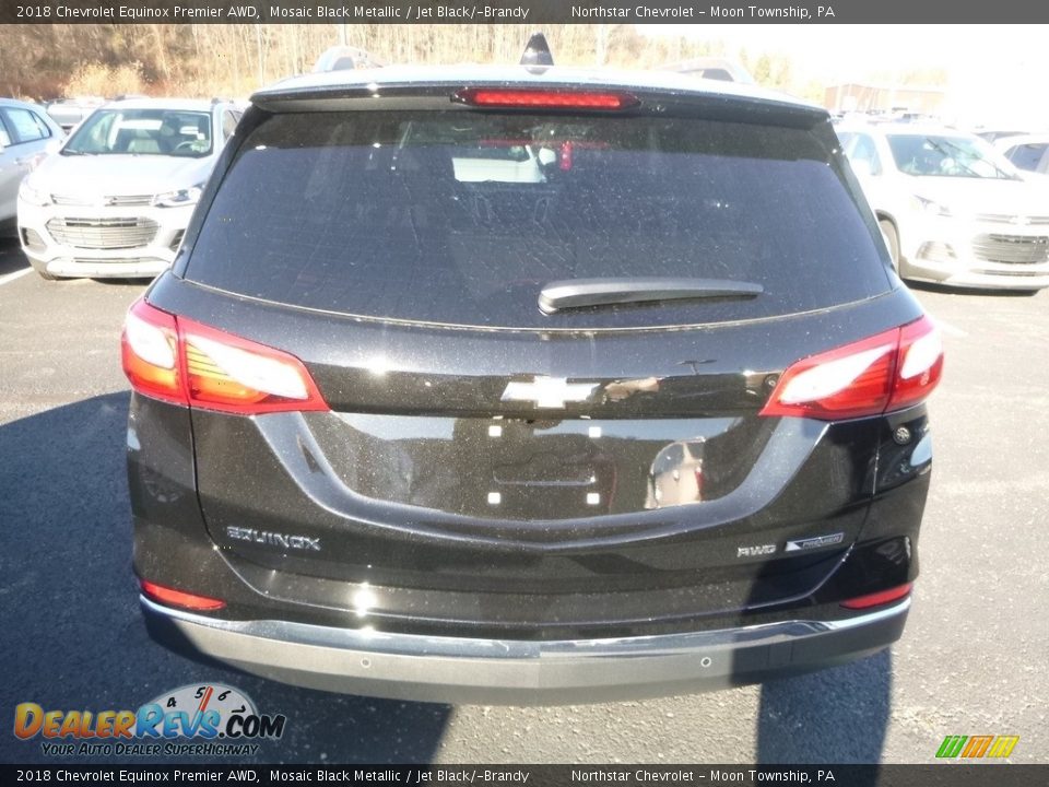 2018 Chevrolet Equinox Premier AWD Mosaic Black Metallic / Jet Black/­Brandy Photo #4