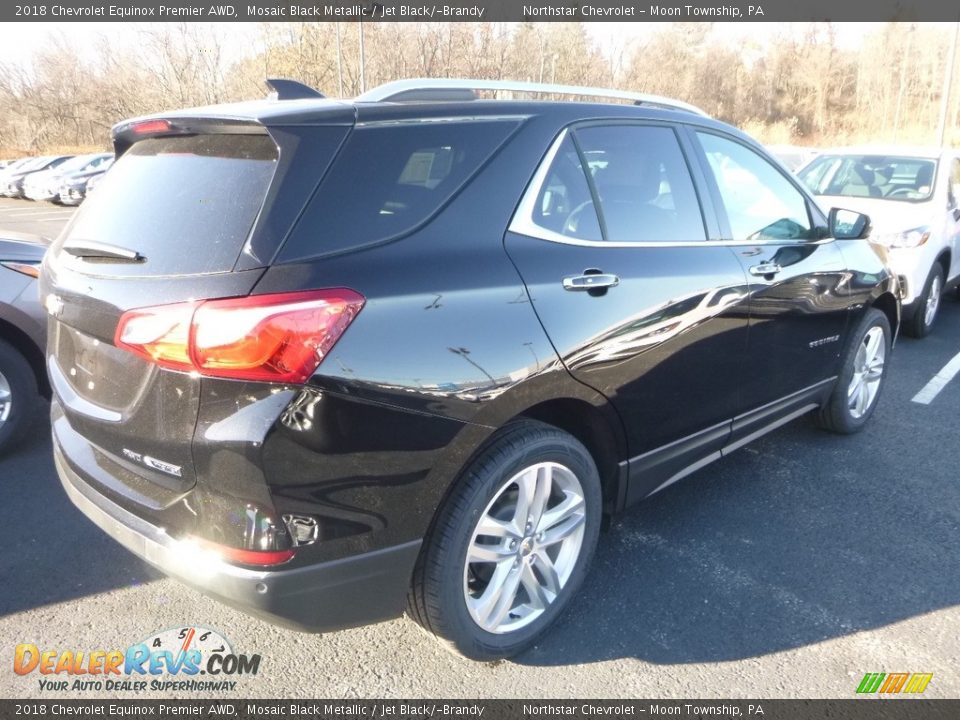 2018 Chevrolet Equinox Premier AWD Mosaic Black Metallic / Jet Black/­Brandy Photo #5