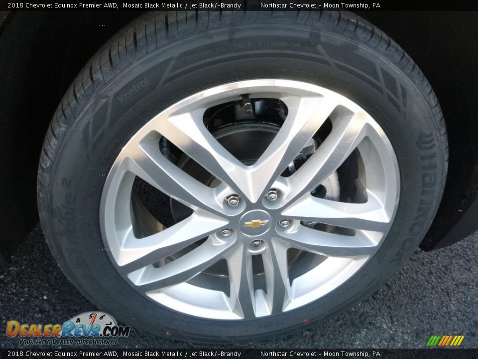 2018 Chevrolet Equinox Premier AWD Mosaic Black Metallic / Jet Black/­Brandy Photo #8