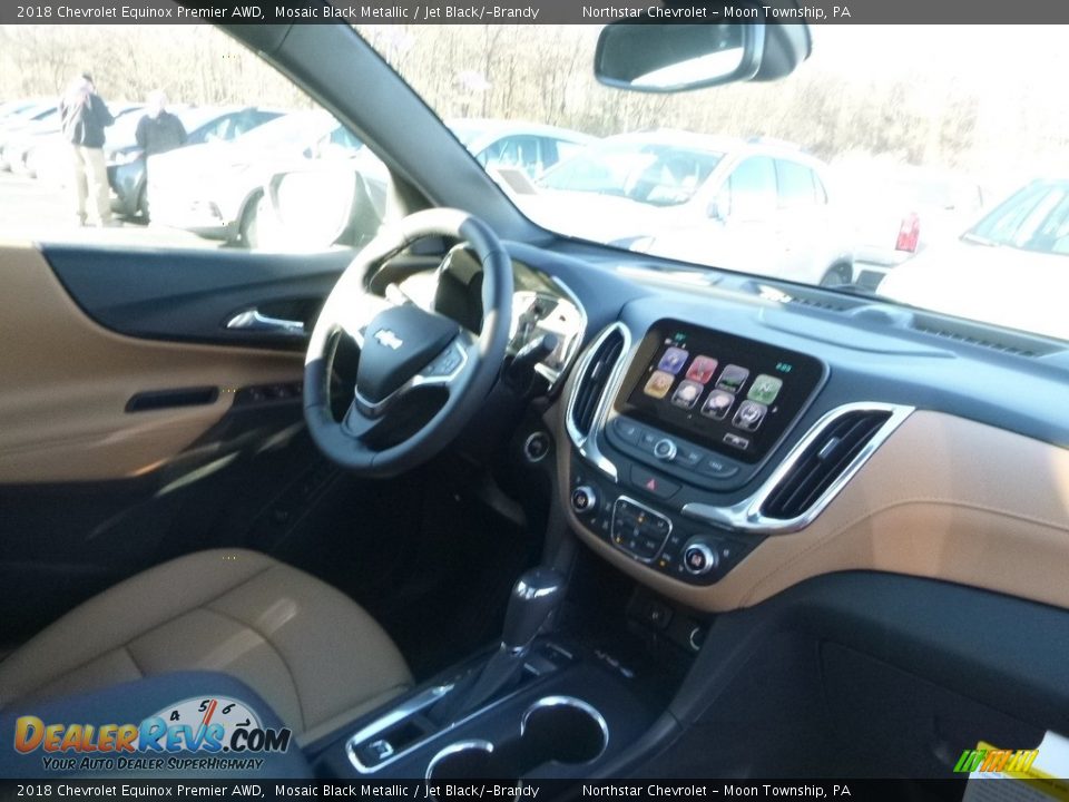 2018 Chevrolet Equinox Premier AWD Mosaic Black Metallic / Jet Black/­Brandy Photo #10