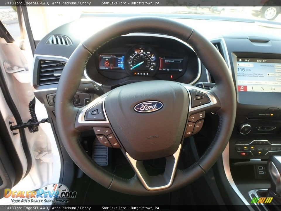 2018 Ford Edge SEL AWD Steering Wheel Photo #17