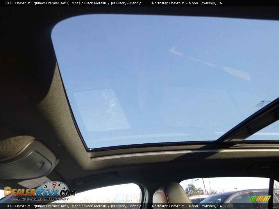 2018 Chevrolet Equinox Premier AWD Mosaic Black Metallic / Jet Black/­Brandy Photo #17