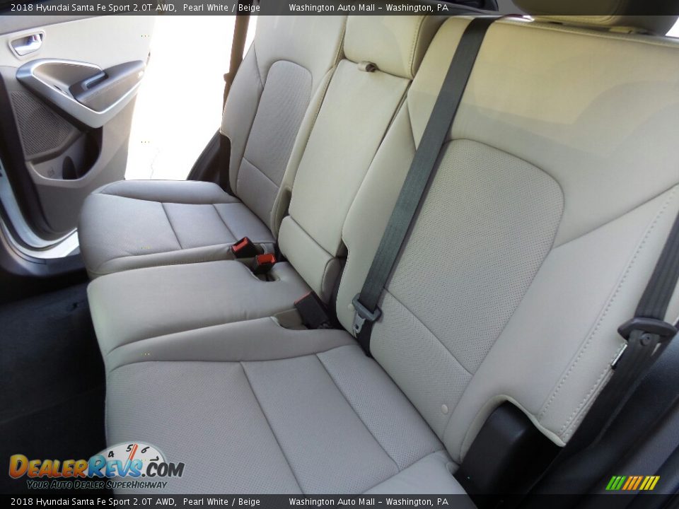 Rear Seat of 2018 Hyundai Santa Fe Sport 2.0T AWD Photo #9