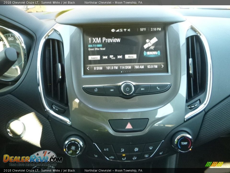 2018 Chevrolet Cruze LT Summit White / Jet Black Photo #18