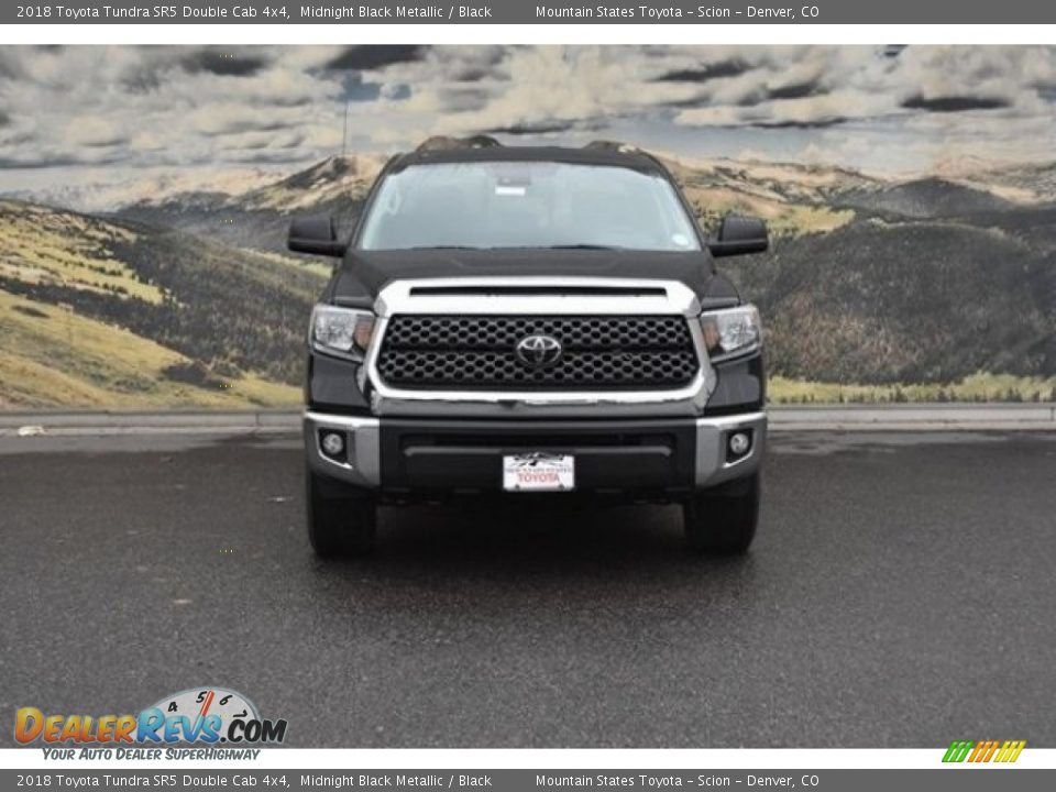 2018 Toyota Tundra SR5 Double Cab 4x4 Midnight Black Metallic / Black Photo #2