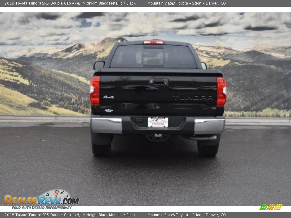 2018 Toyota Tundra SR5 Double Cab 4x4 Midnight Black Metallic / Black Photo #4