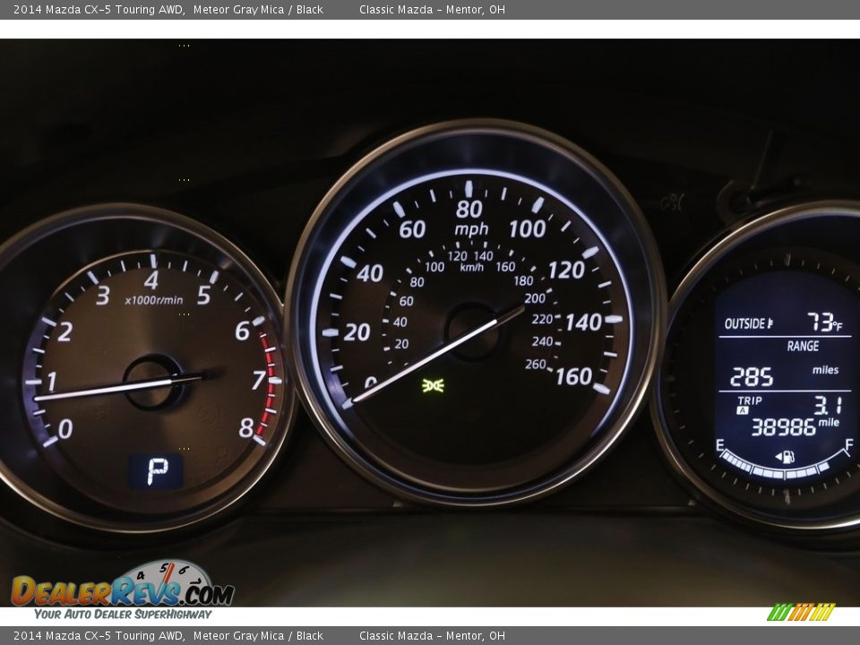 2014 Mazda CX-5 Touring AWD Meteor Gray Mica / Black Photo #7