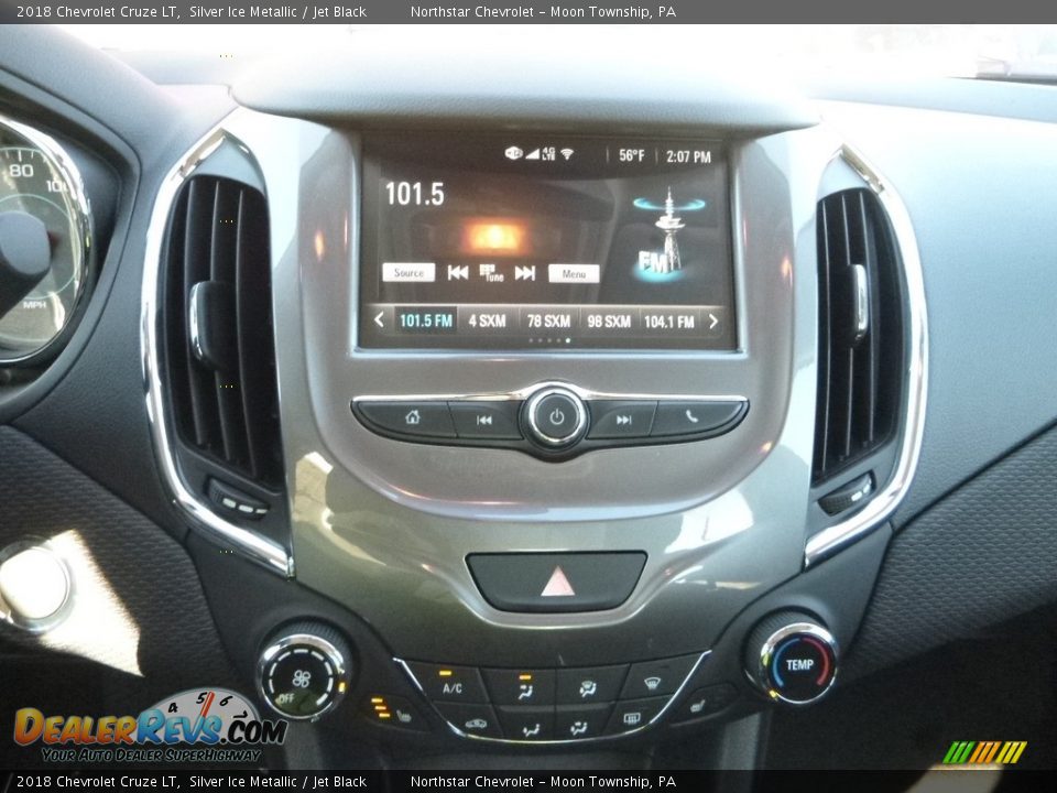 2018 Chevrolet Cruze LT Silver Ice Metallic / Jet Black Photo #18