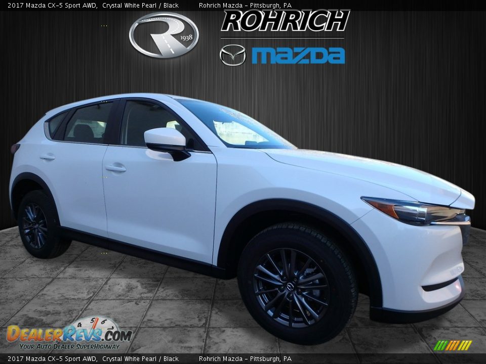 2017 Mazda CX-5 Sport AWD Crystal White Pearl / Black Photo #1