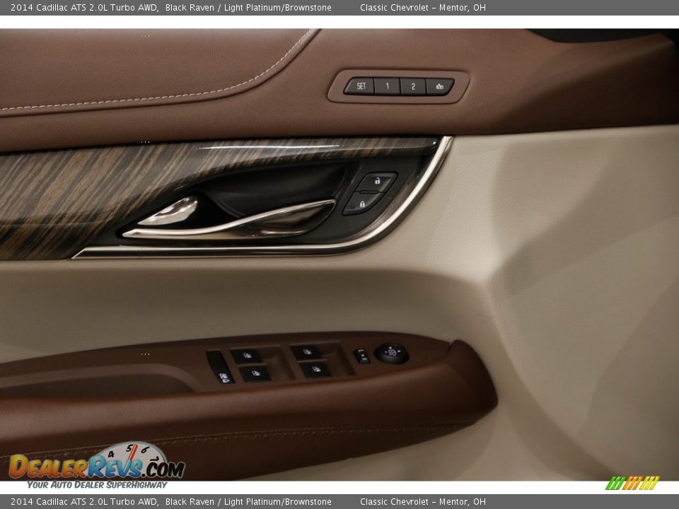 2014 Cadillac ATS 2.0L Turbo AWD Black Raven / Light Platinum/Brownstone Photo #5