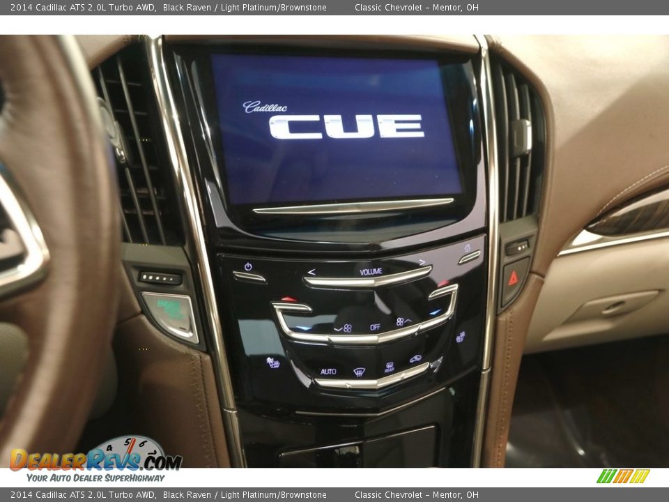 2014 Cadillac ATS 2.0L Turbo AWD Black Raven / Light Platinum/Brownstone Photo #10