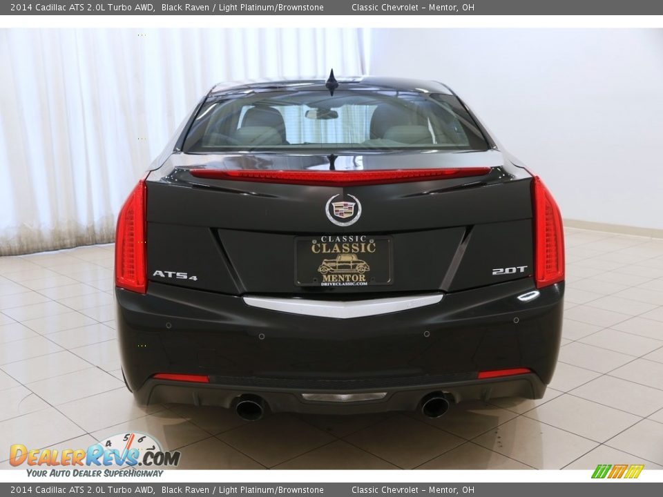 2014 Cadillac ATS 2.0L Turbo AWD Black Raven / Light Platinum/Brownstone Photo #20