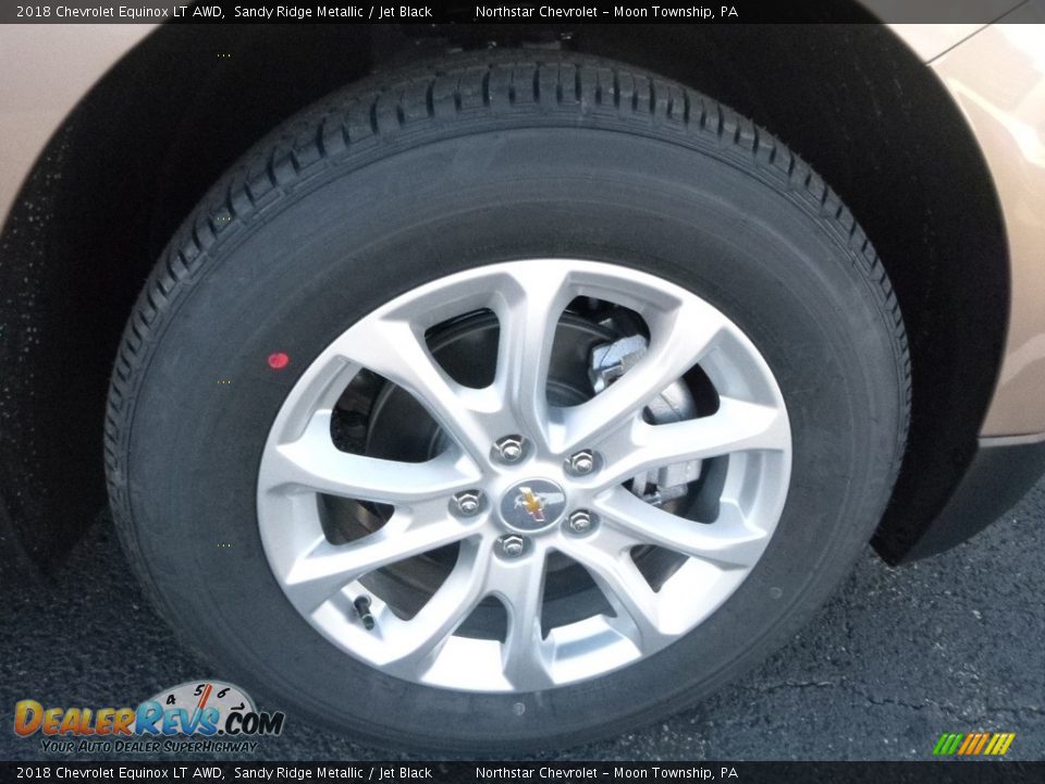2018 Chevrolet Equinox LT AWD Sandy Ridge Metallic / Jet Black Photo #8