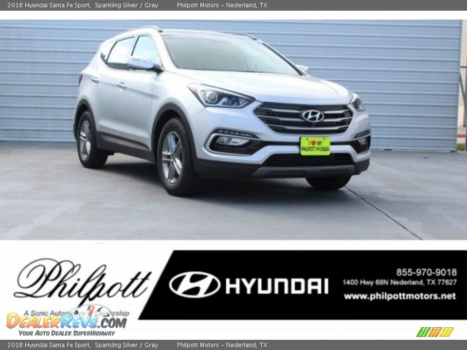 2018 Hyundai Santa Fe Sport Sparkling Silver / Gray Photo #1