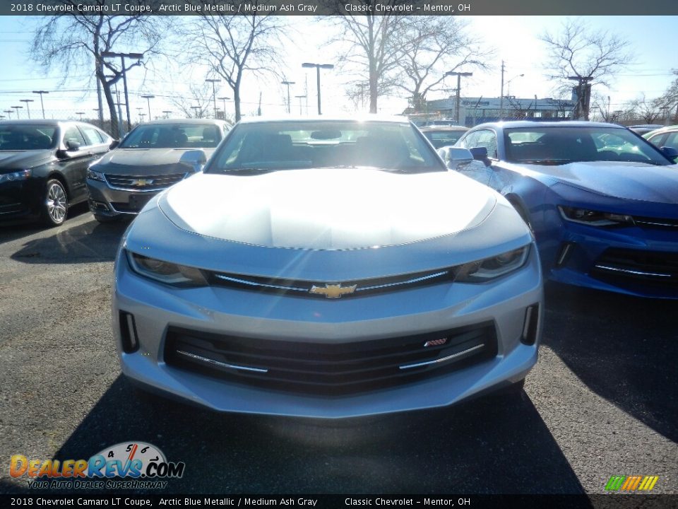2018 Chevrolet Camaro LT Coupe Arctic Blue Metallic / Medium Ash Gray Photo #2