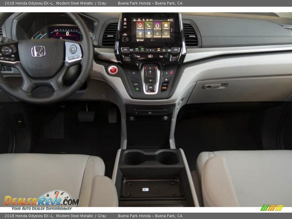 2018 Honda Odyssey EX-L Modern Steel Metallic / Gray Photo #12