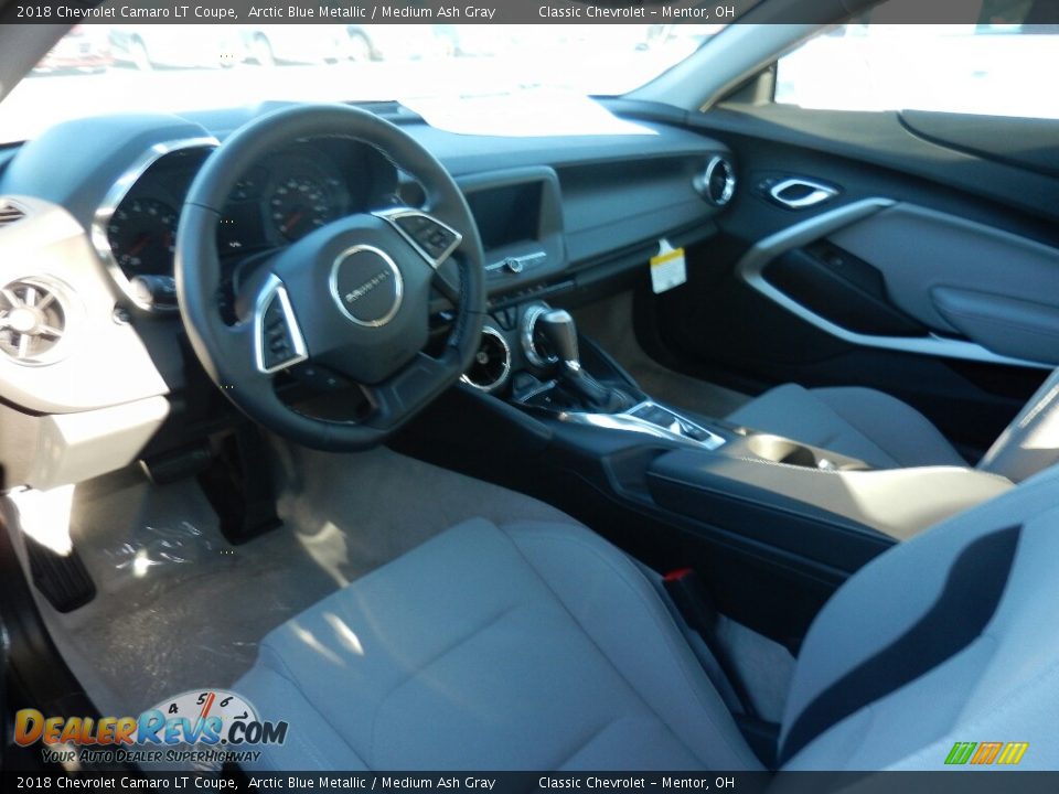2018 Chevrolet Camaro LT Coupe Arctic Blue Metallic / Medium Ash Gray Photo #6