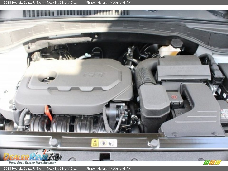 2018 Hyundai Santa Fe Sport Sparkling Silver / Gray Photo #28