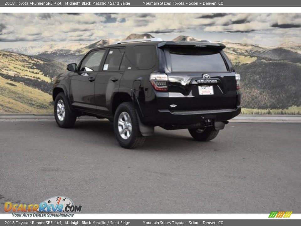 2018 Toyota 4Runner SR5 4x4 Midnight Black Metallic / Sand Beige Photo #3