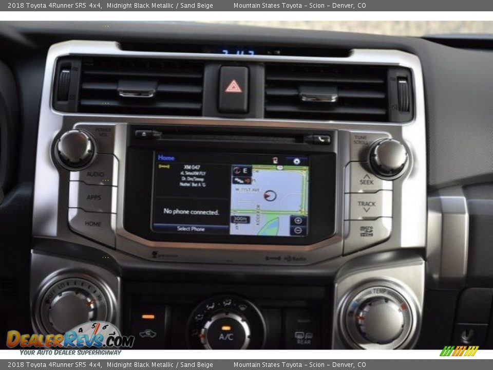 2018 Toyota 4Runner SR5 4x4 Midnight Black Metallic / Sand Beige Photo #6