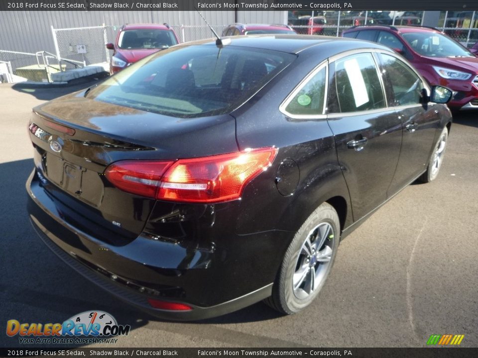 2018 Ford Focus SE Sedan Shadow Black / Charcoal Black Photo #2