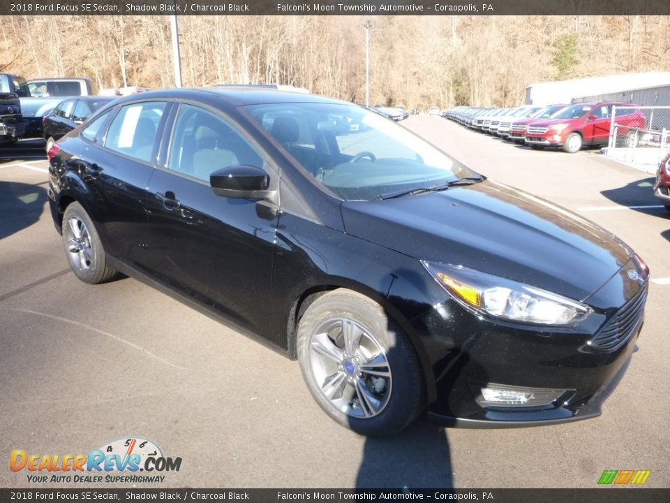 2018 Ford Focus SE Sedan Shadow Black / Charcoal Black Photo #3