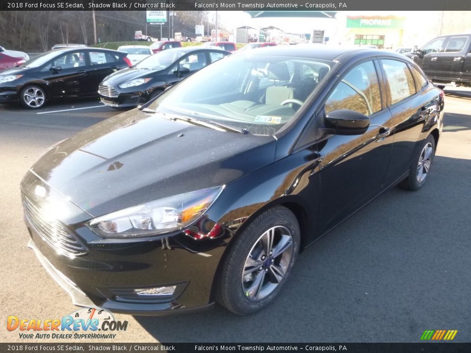 2018 Ford Focus SE Sedan Shadow Black / Charcoal Black Photo #5