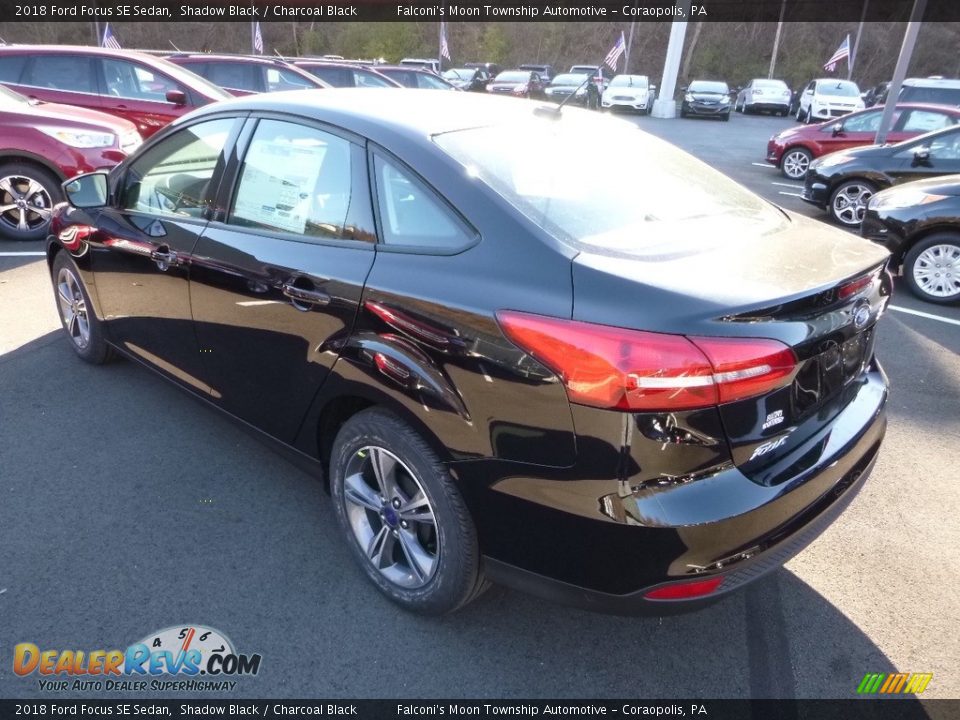 2018 Ford Focus SE Sedan Shadow Black / Charcoal Black Photo #6