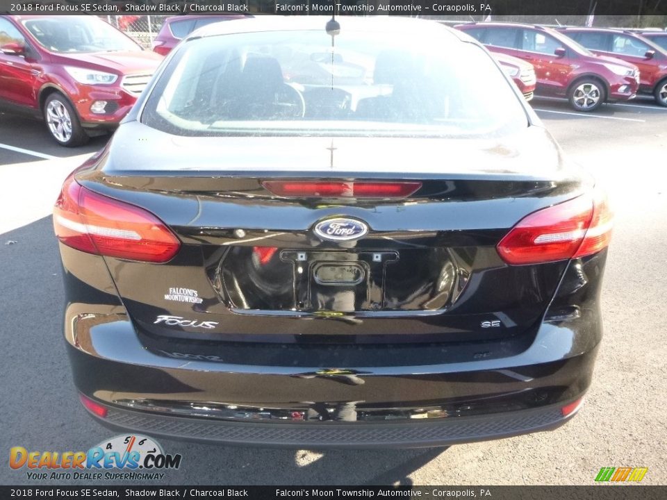 2018 Ford Focus SE Sedan Shadow Black / Charcoal Black Photo #7