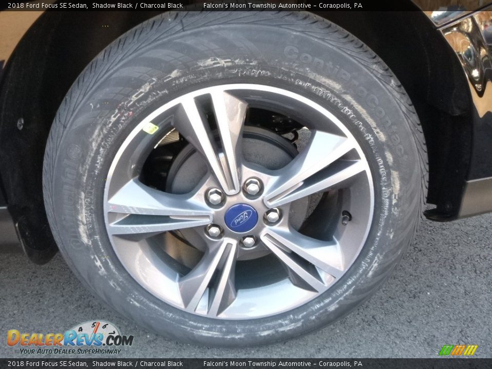 2018 Ford Focus SE Sedan Shadow Black / Charcoal Black Photo #8