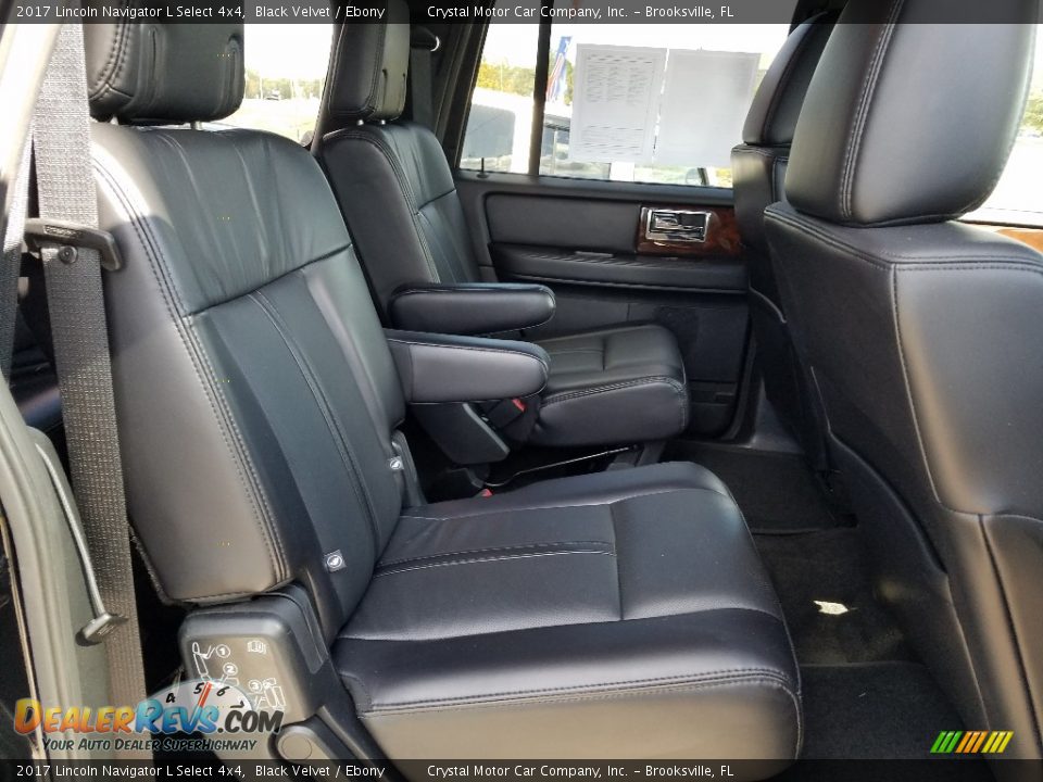 Rear Seat of 2017 Lincoln Navigator L Select 4x4 Photo #12