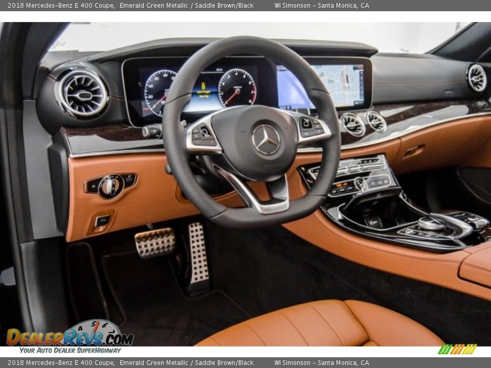 Saddle Brown/Black Interior - 2018 Mercedes-Benz E 400 Coupe Photo #6
