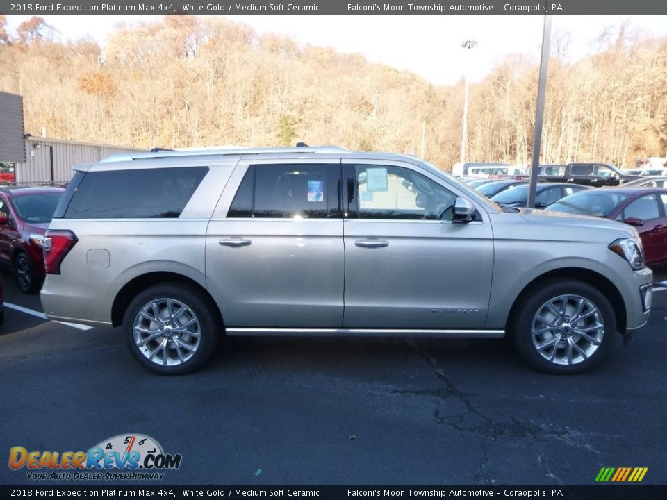 White Gold 2018 Ford Expedition Platinum Max 4x4 Photo #1