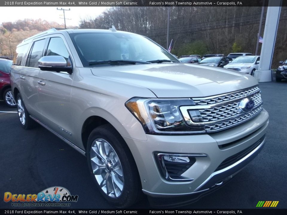 White Gold 2018 Ford Expedition Platinum Max 4x4 Photo #6