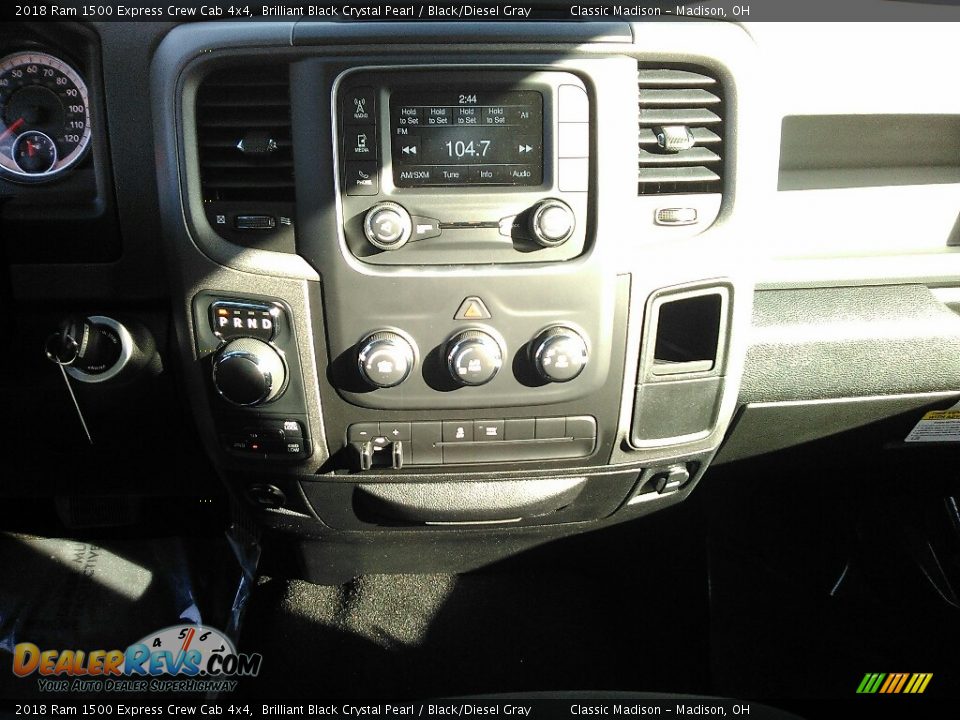 2018 Ram 1500 Express Crew Cab 4x4 Brilliant Black Crystal Pearl / Black/Diesel Gray Photo #8